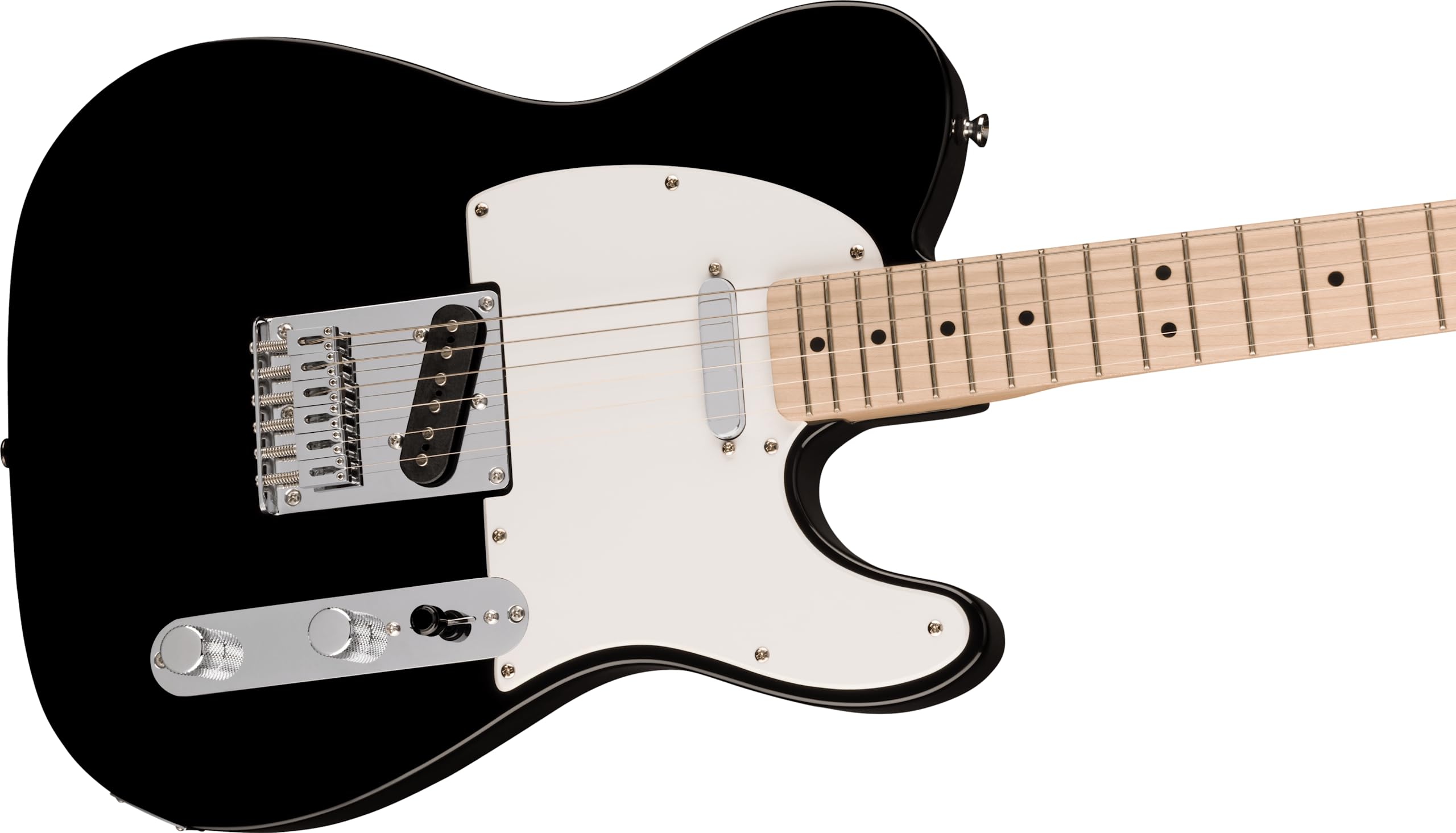 Squier Sonic Telecaster Electric Guitar, with 2-Year Warranty, Black, Maple Fingerboard